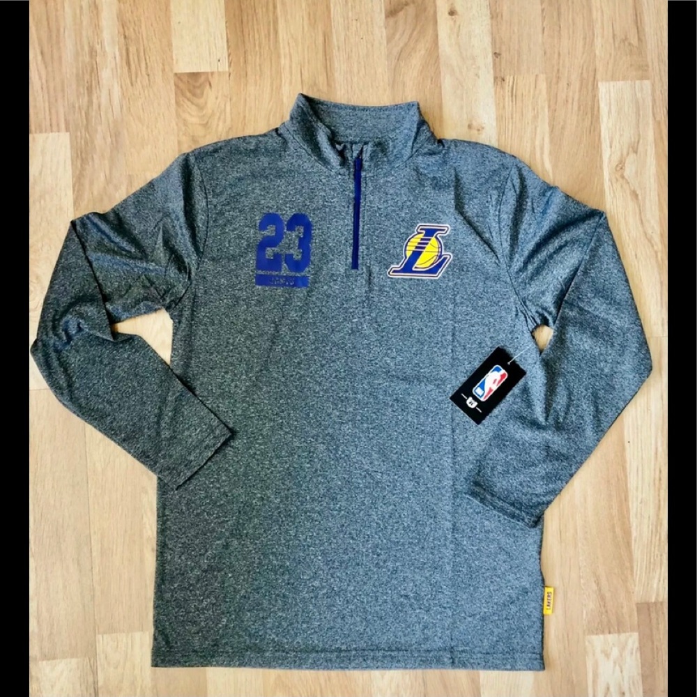 NWT NBA LAKERS SWEATER/JACKET
GRAY/PURPLE